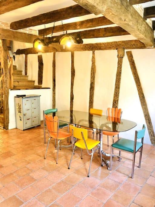 Maison A Colombage Garage Bureau Centre Village Francescas エクステリア 写真