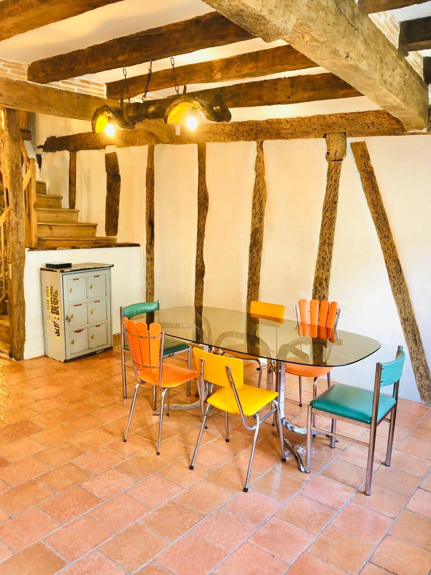 Maison A Colombage Garage Bureau Centre Village Francescas エクステリア 写真